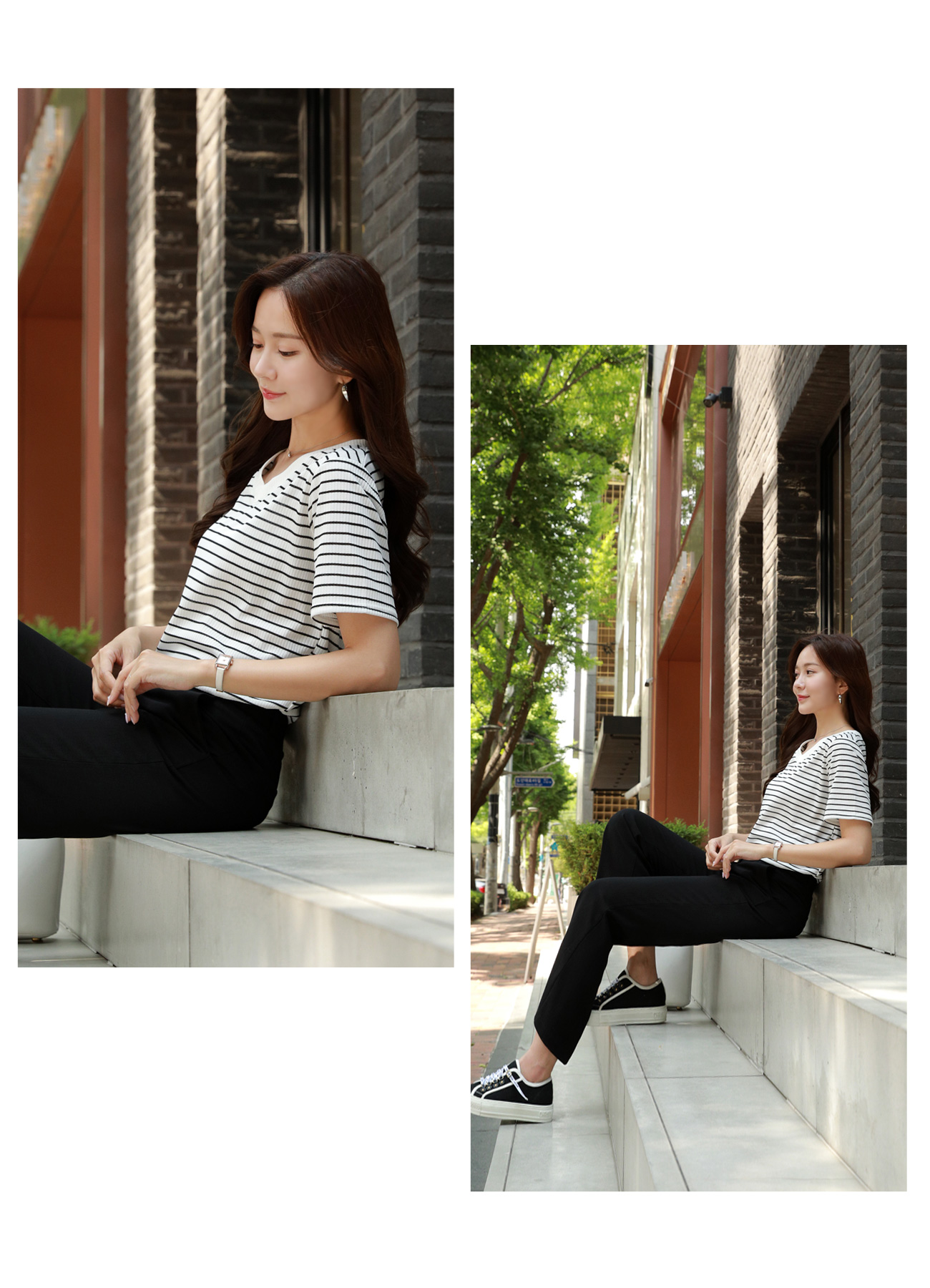 tシャツ MAGPIE ROBIN／ボーダーVネック T レディース 楽天市場】ボーダーカットソー vネックの通販