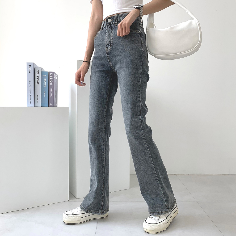 スリムフレアデニムパンツ | レディースファッション通販 - DHOLIC スリムフレアデニムパンツ | レディースファッション通販 - DHOLIC