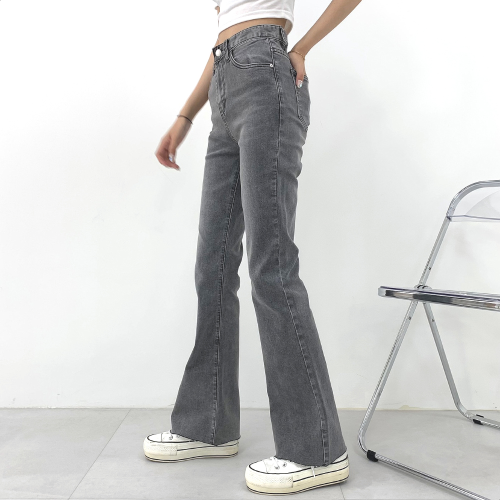 kindame グレー フレアデニムパンツ 1397005_info_20220610_124035_1