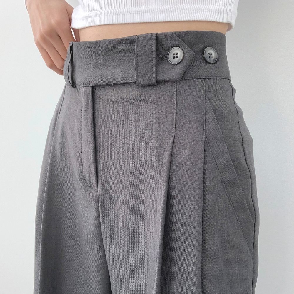 ウエストボタンスラックスパンツ | レディースファッション通販
