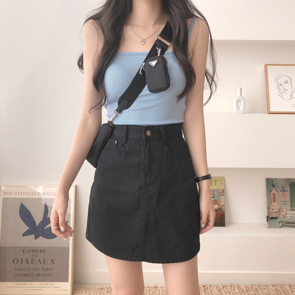 ♡新品未使用♡完売品♡ノエラ タグ付き ハイウエスト ベルト デニムスカート 864114220.jpg?1583914159