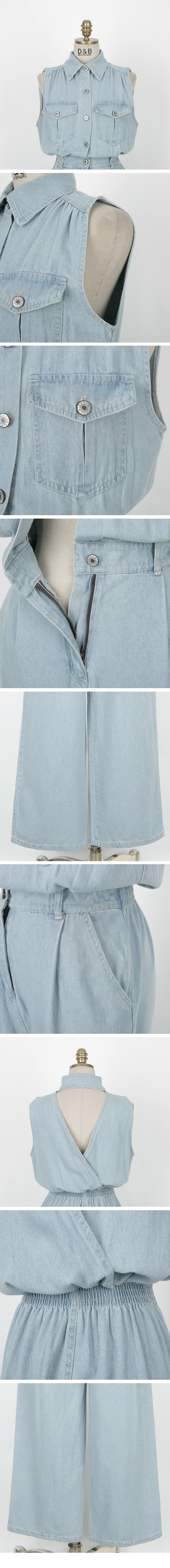 24SS♡デシグアル ストレッチフレアデニムオールインワン ノースリーブ 完売品 Desigual｜デシグアルのオールインワン・サロペット通販 - ZOZOTOWN
