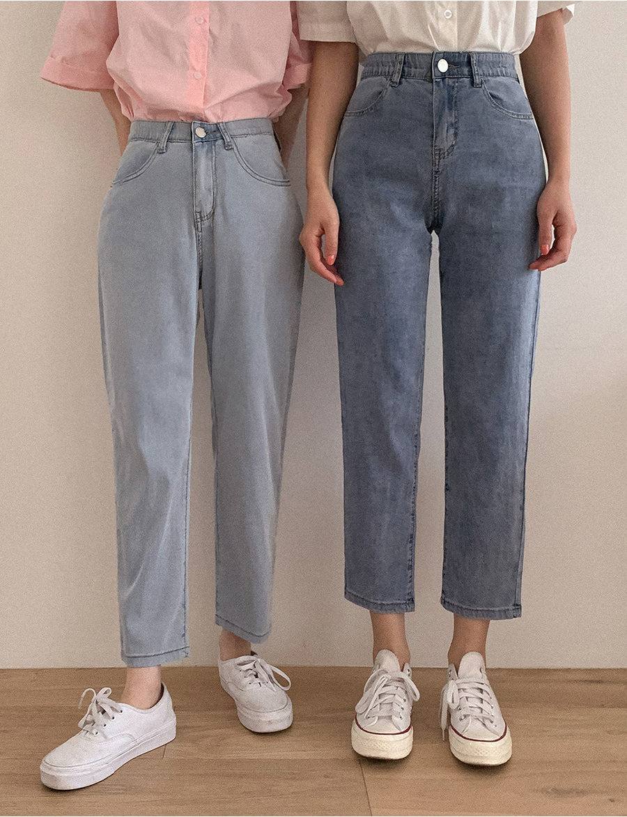 3TYPEクールタッチハイウエストデニムパンツ | レディース