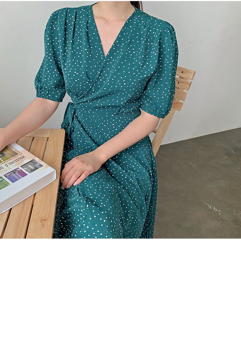 送料・関税込★Faithfull The Brand★ドット柄 ラップワンピース ドットラップワンピース | レディースファッション通販 - DHOLIC