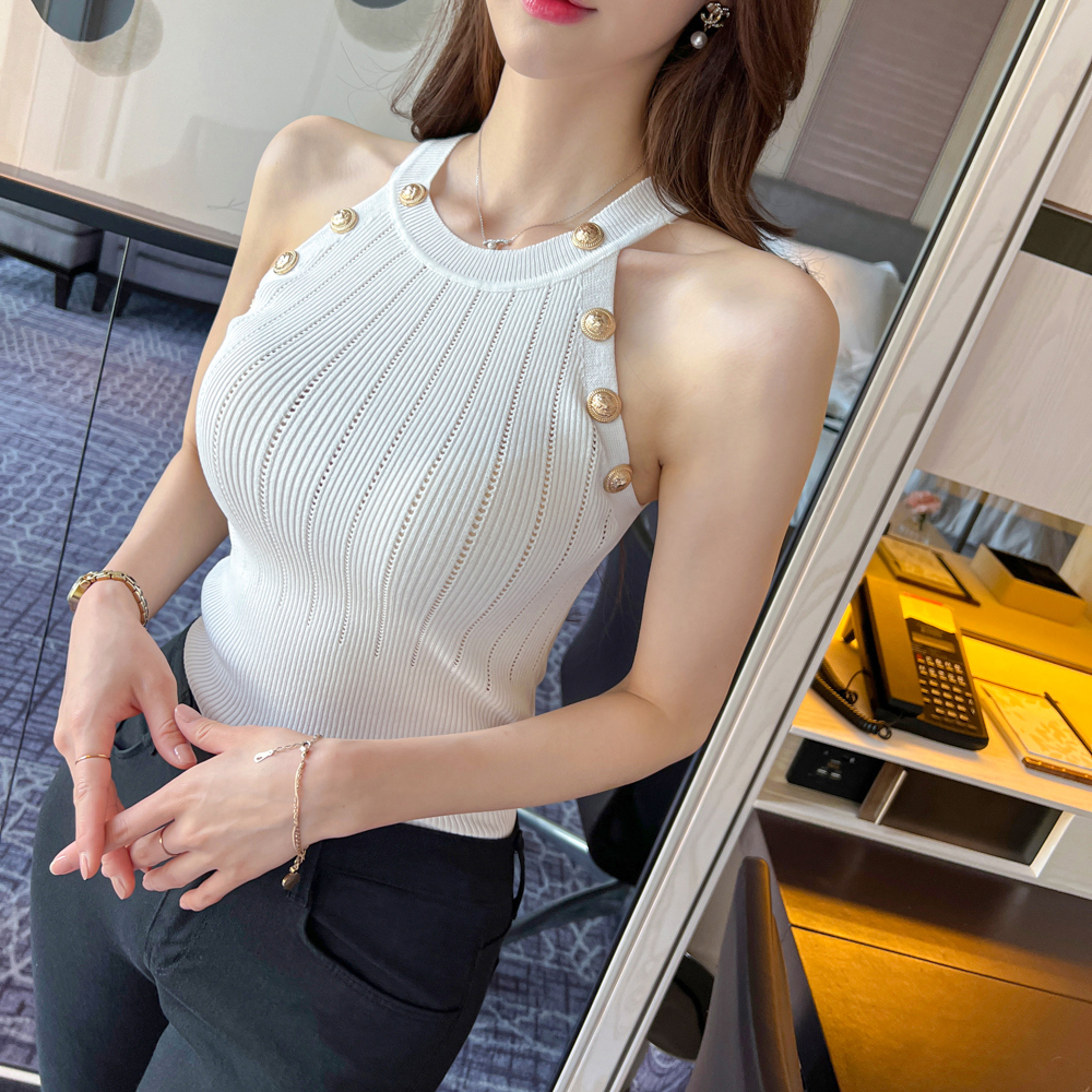 3色 長袖 フェイクツーピース ホルターネック ニット セーター 1402562_info_20220617_094448_1