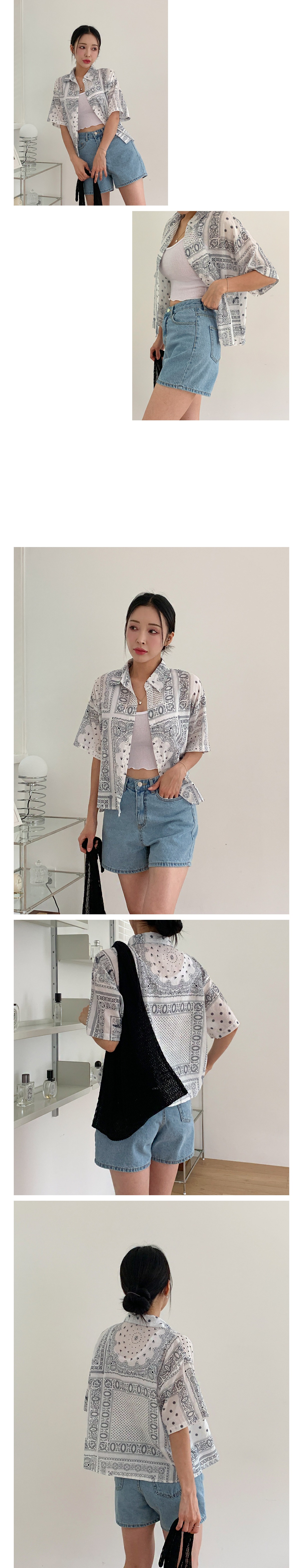 #FR2golf ペイズリー柄 半袖シャツ　レディース 柄シャツ ペイズリー柄 半袖シャツ[品番：DCTW0004087