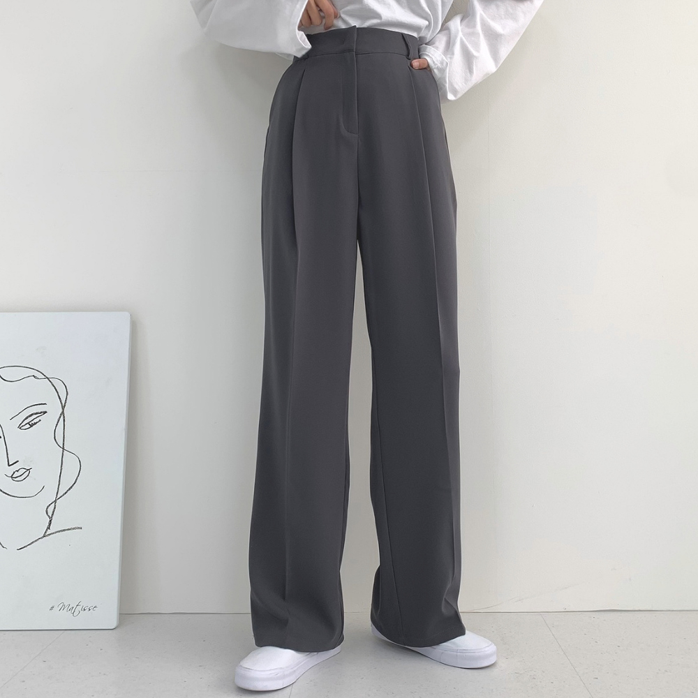 3TYPEバックゴムハイウエストスラックス・p392502