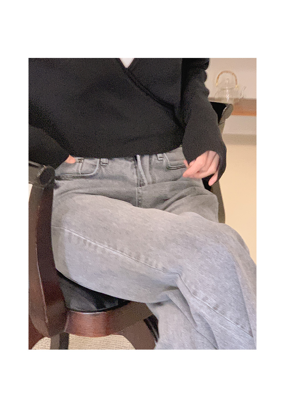 スノーボードウェア　パンツ　グレー デニム風　LITA LEISURE SPORT スノーボードウェア スキーウェア パンツ メンズ
