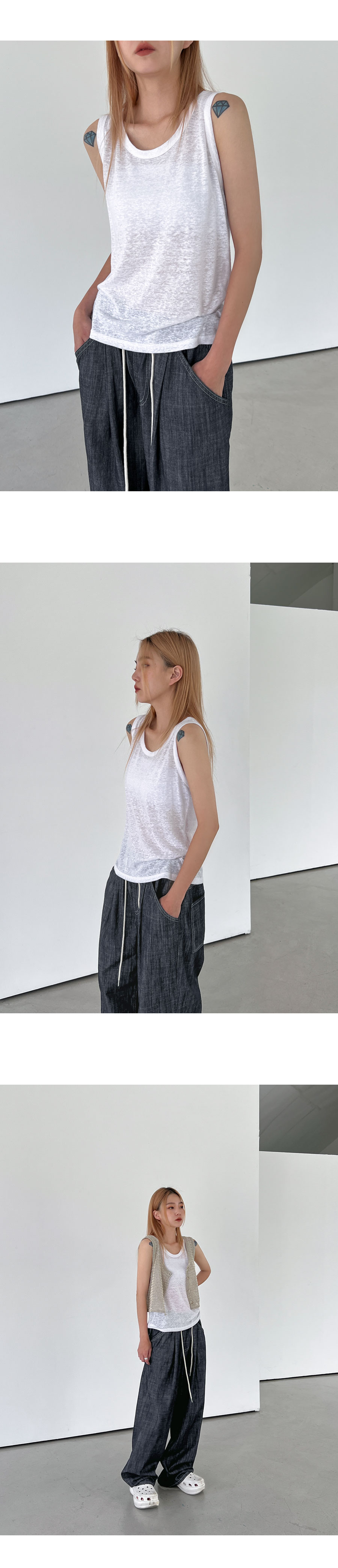 シースルータンクトップ | レディースファッション通販 - DHOLIC