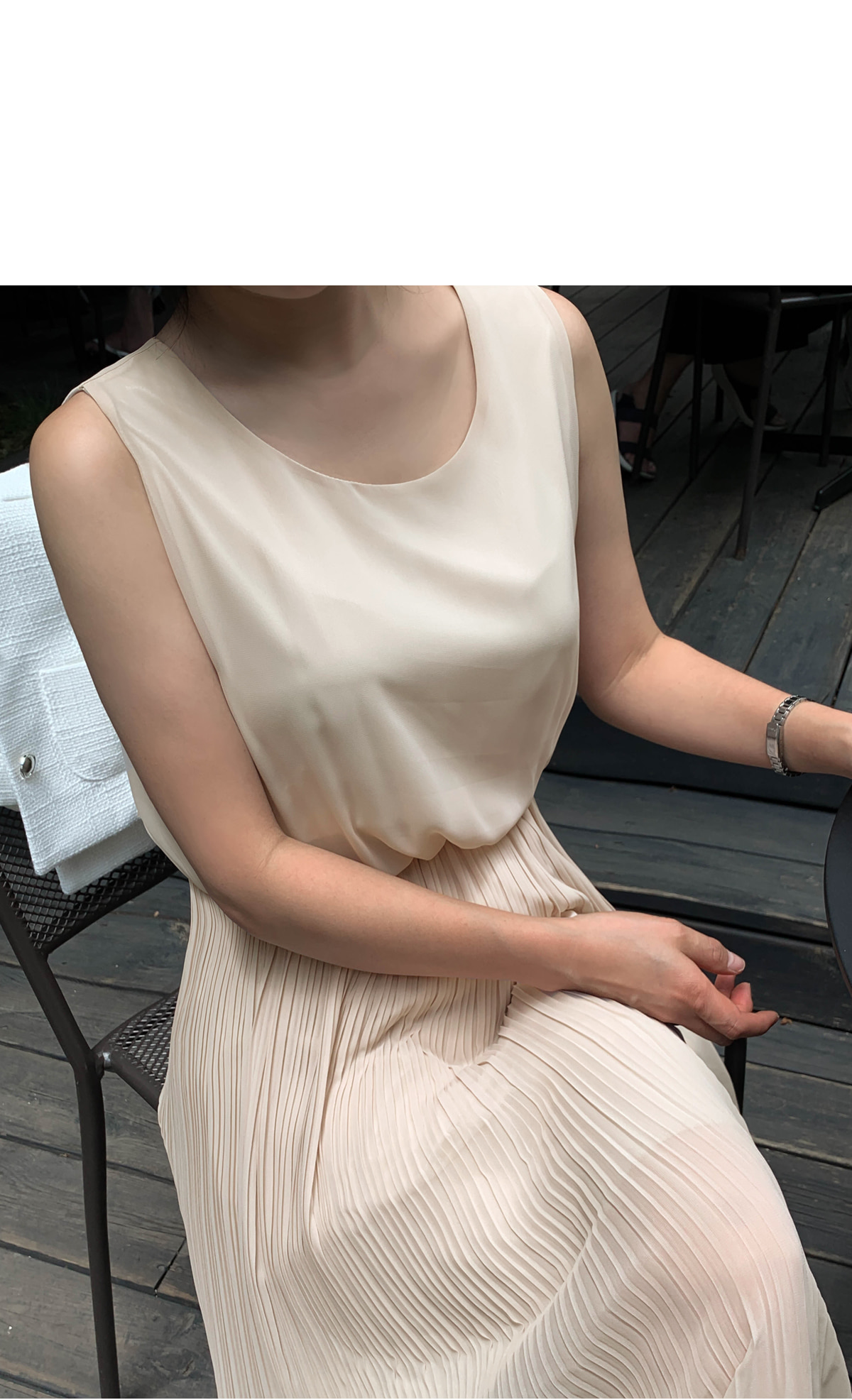 ノースリーブシフォンプリーツワンピース | レディース ノースリーブシフォンプリーツワンピース | レディース