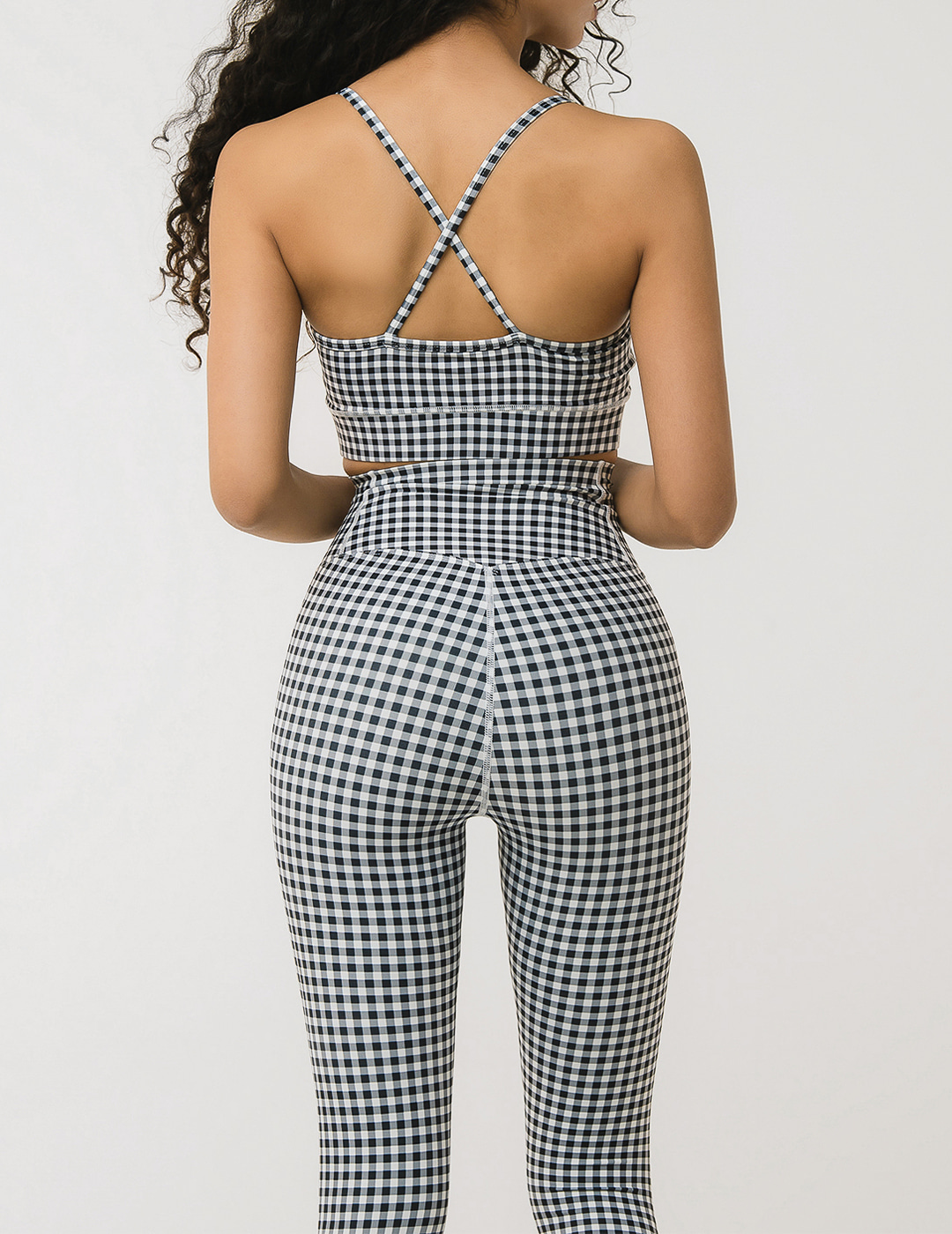 ギンガムチェックレギンス(BLACK GINGHAM) | レディース