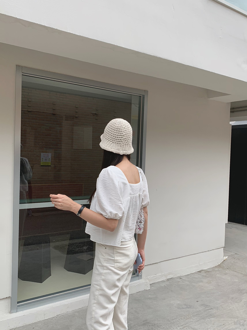 コットン編み込みバケットハット | レディースファッション通販