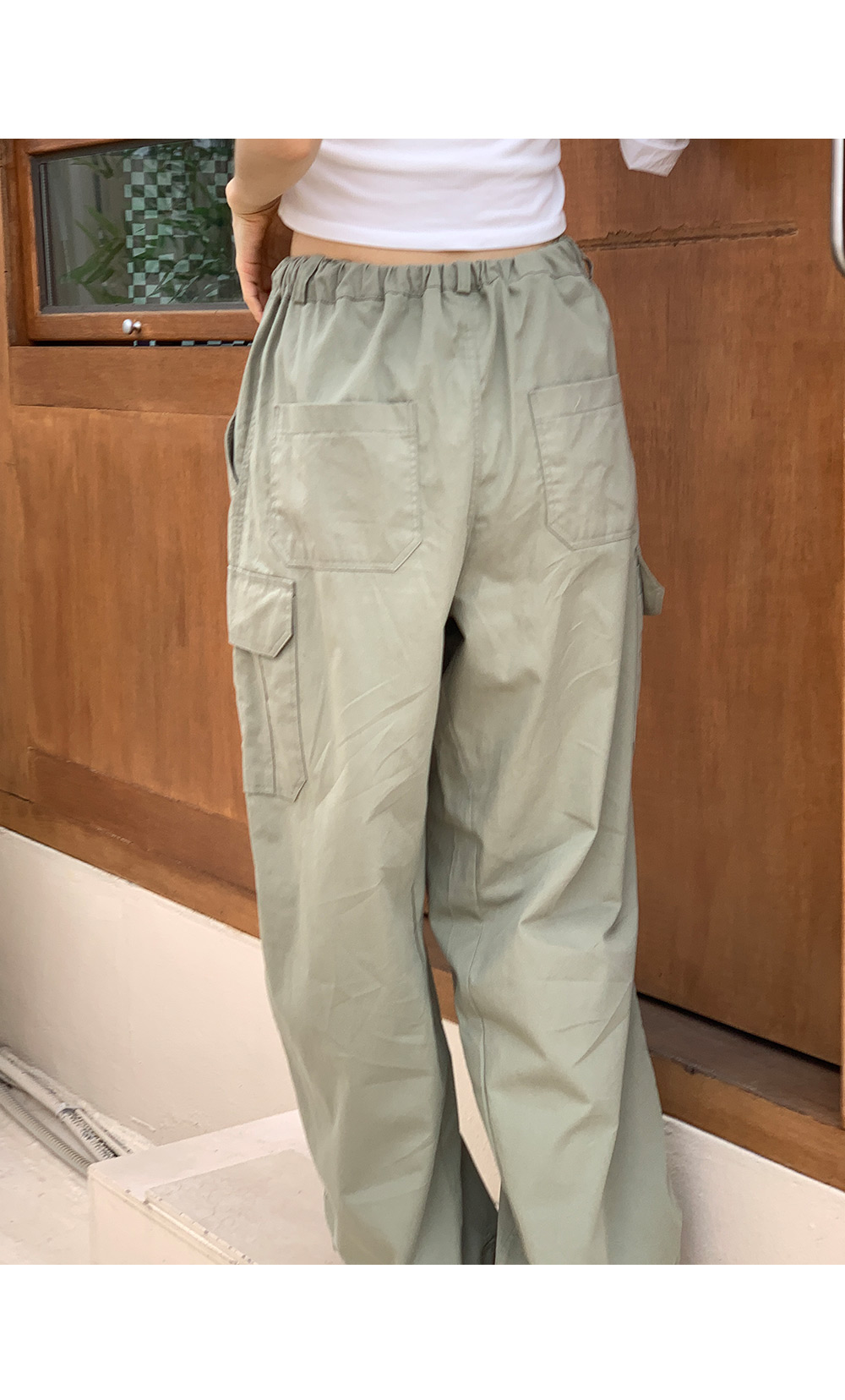 サイドポケットコットンドローコードパンツ | レディース