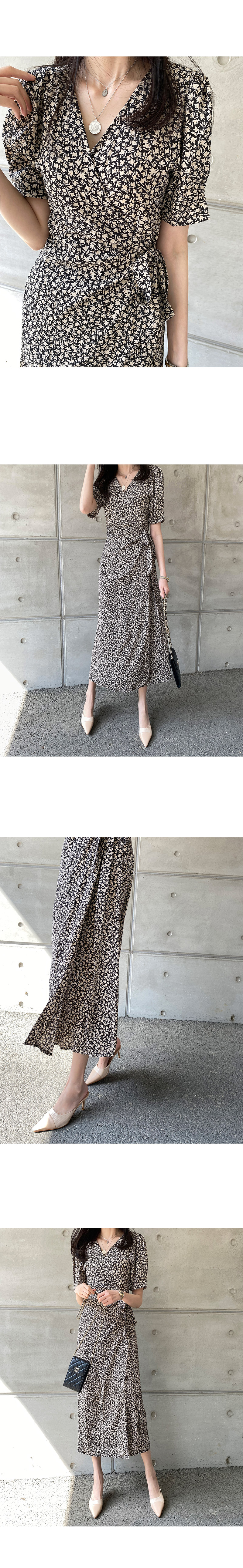 フラワーラップワンピース・p399430