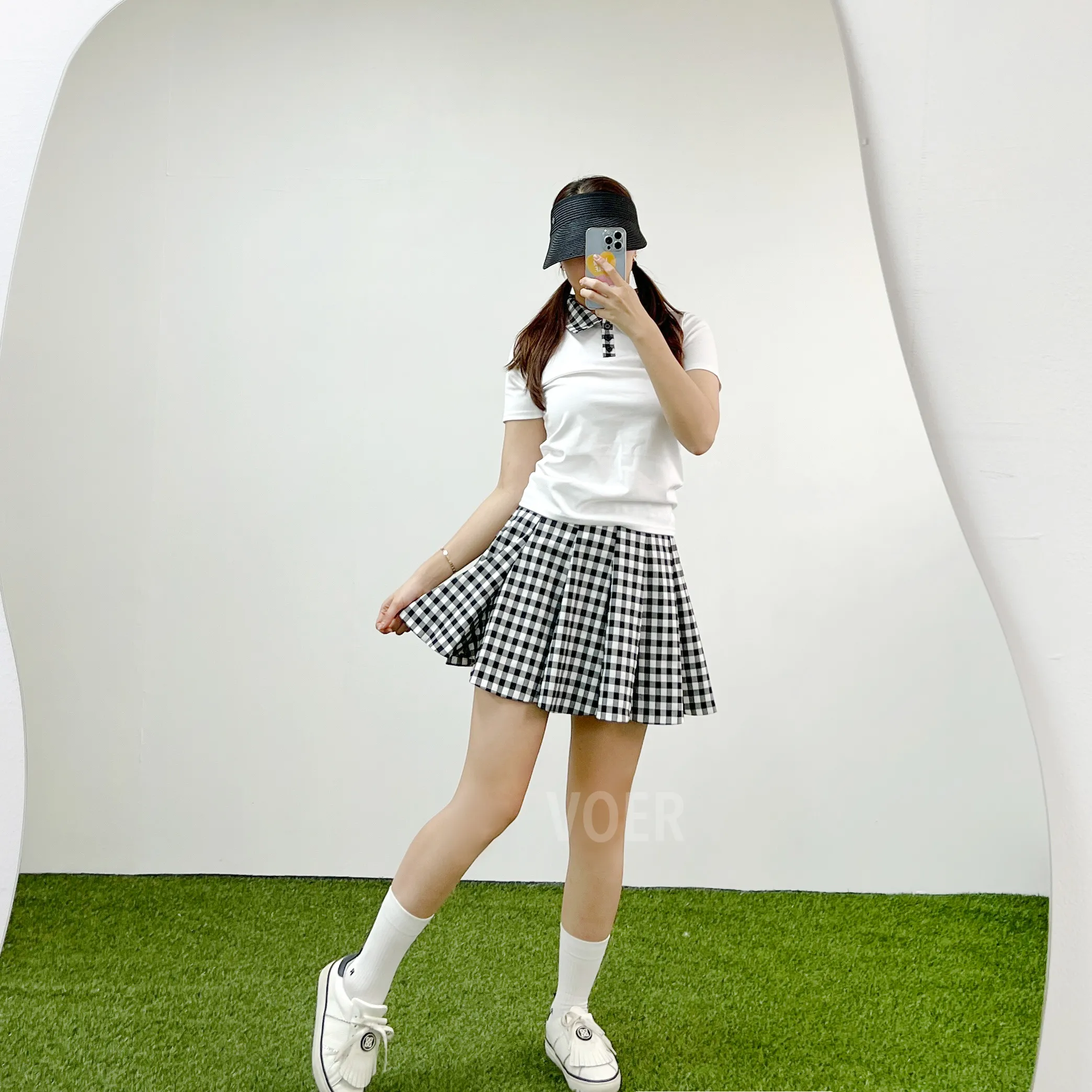 KAFIKA☆kfk157☆チェックパンツ☆新品未使用☆トロピカル生地☆ KAFIKA☆kfk157☆チェックパンツ☆新品未使用☆トロピカル生地