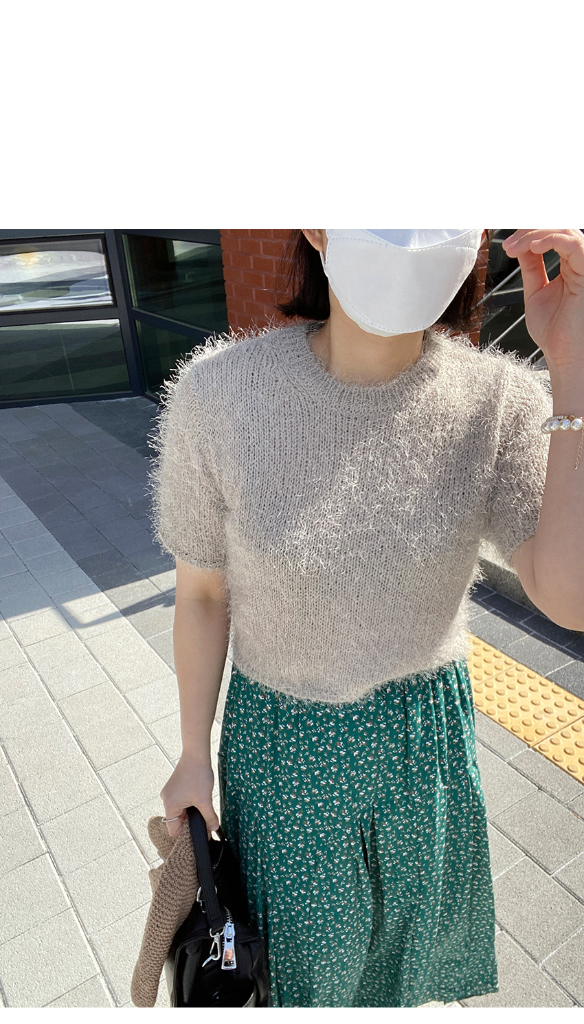 シャギータッチ半袖ニット | レディースファッション通販 - DHOLIC