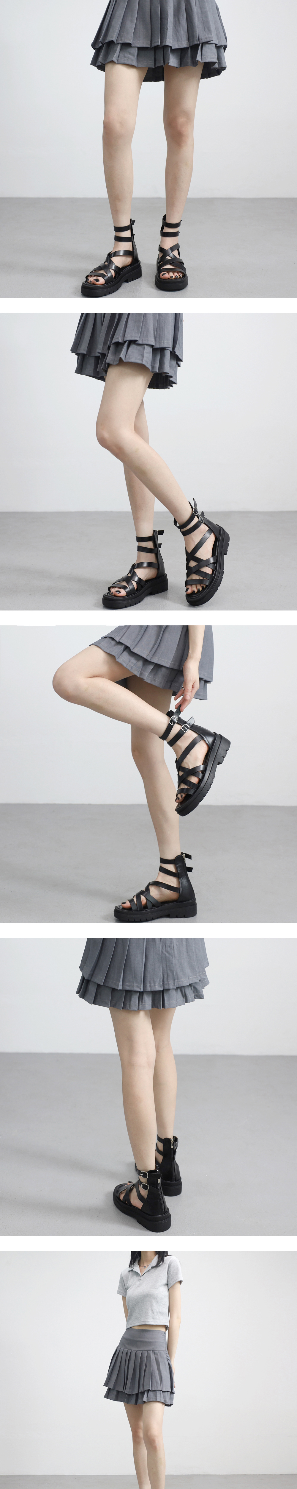 SALE❗️POLLINI ❗️クロスストラップ厚底サンダル 39 SALE❗️POLLINI ❗️クロスストラップ厚底サンダル 39