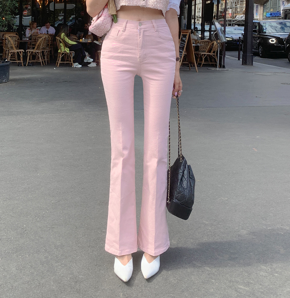 フレアパンツ ピンク 2TYPEピンクフレアパンツ | レディースファッション通販 - DHOLIC