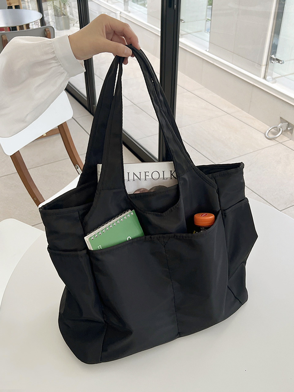 TOD'S トッズ ナイロン トートバッグ ショルダーバッグ 大容量 多ポケット バッグ
