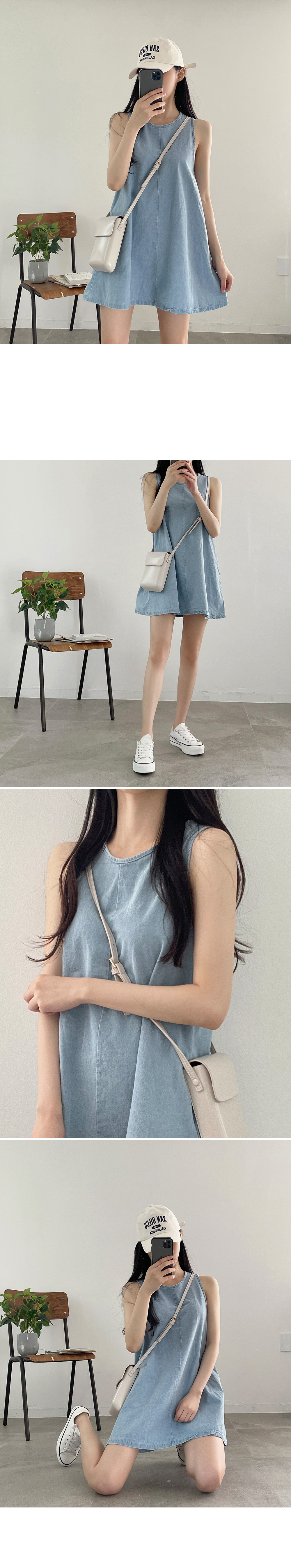 Reformation ワンピース ミニ デニム ドレス ノースリーブ Reformation ワンピース ミニ デニム ジーンズ ノースリーブ
