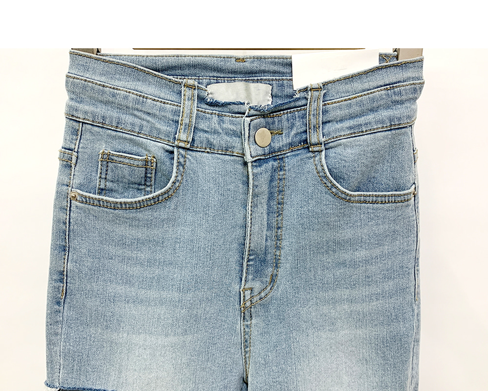 2TYPEカットダメージスキニーデニムパンツ | レディース