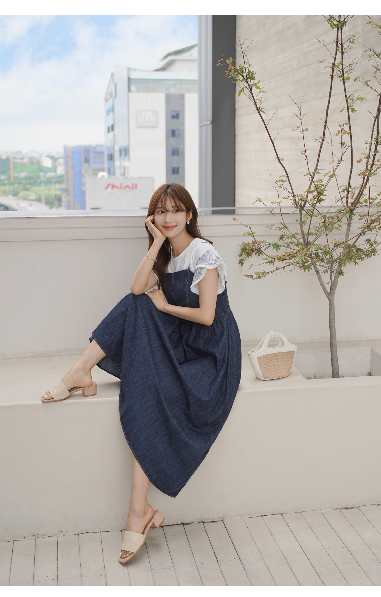 【専用　他者購入不可】フェンディ　コレクションライン　パールリボンデニムワンピ シアーパネルレースワンピース | PROPORTION BODY DRESSING
