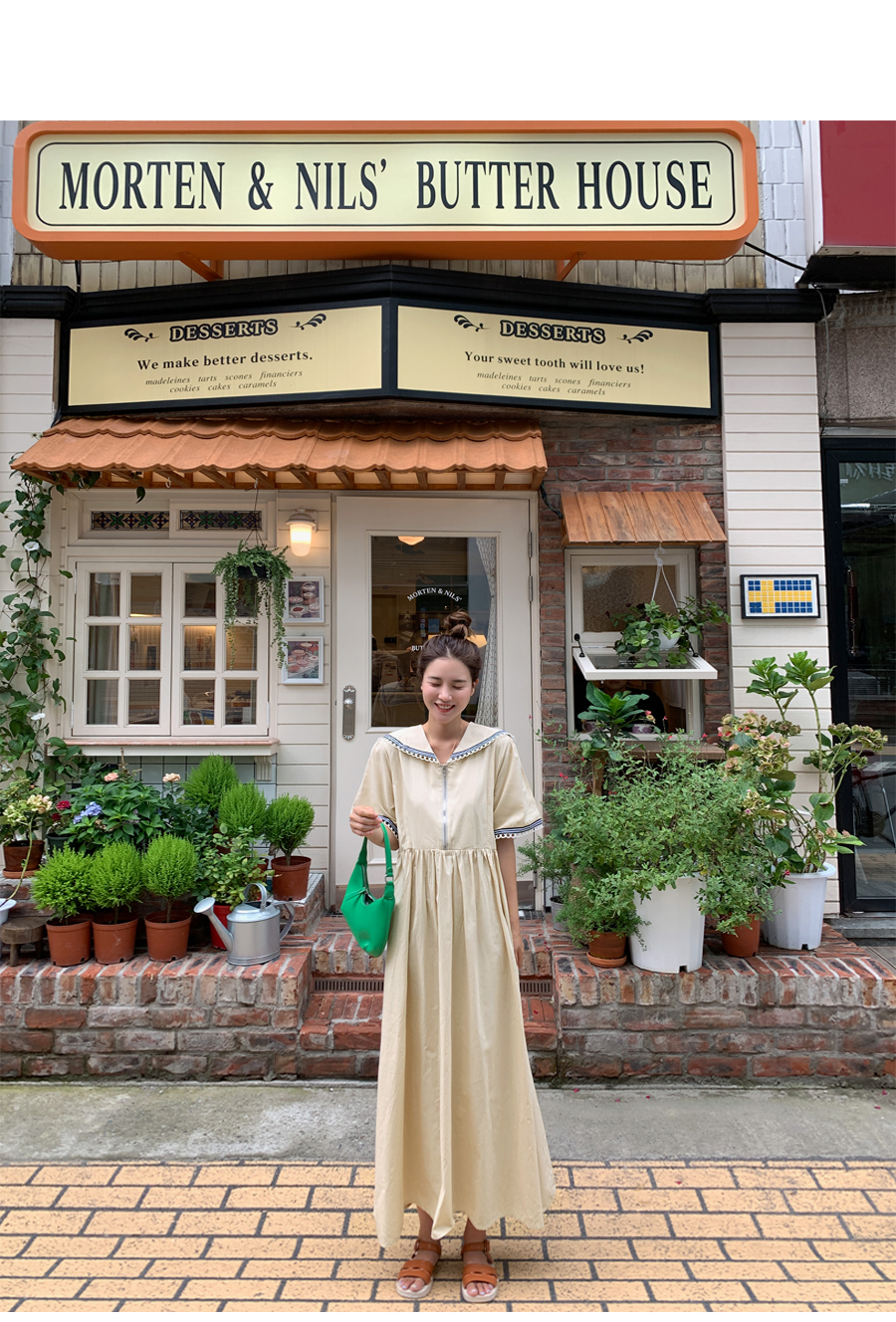 期間限定お値下げ！　Bonjour diary ワンピース　2Y  パープル LILI et NENE キッズ BONJOUR 2024SS KIDS TUNIQUE Denim 8A