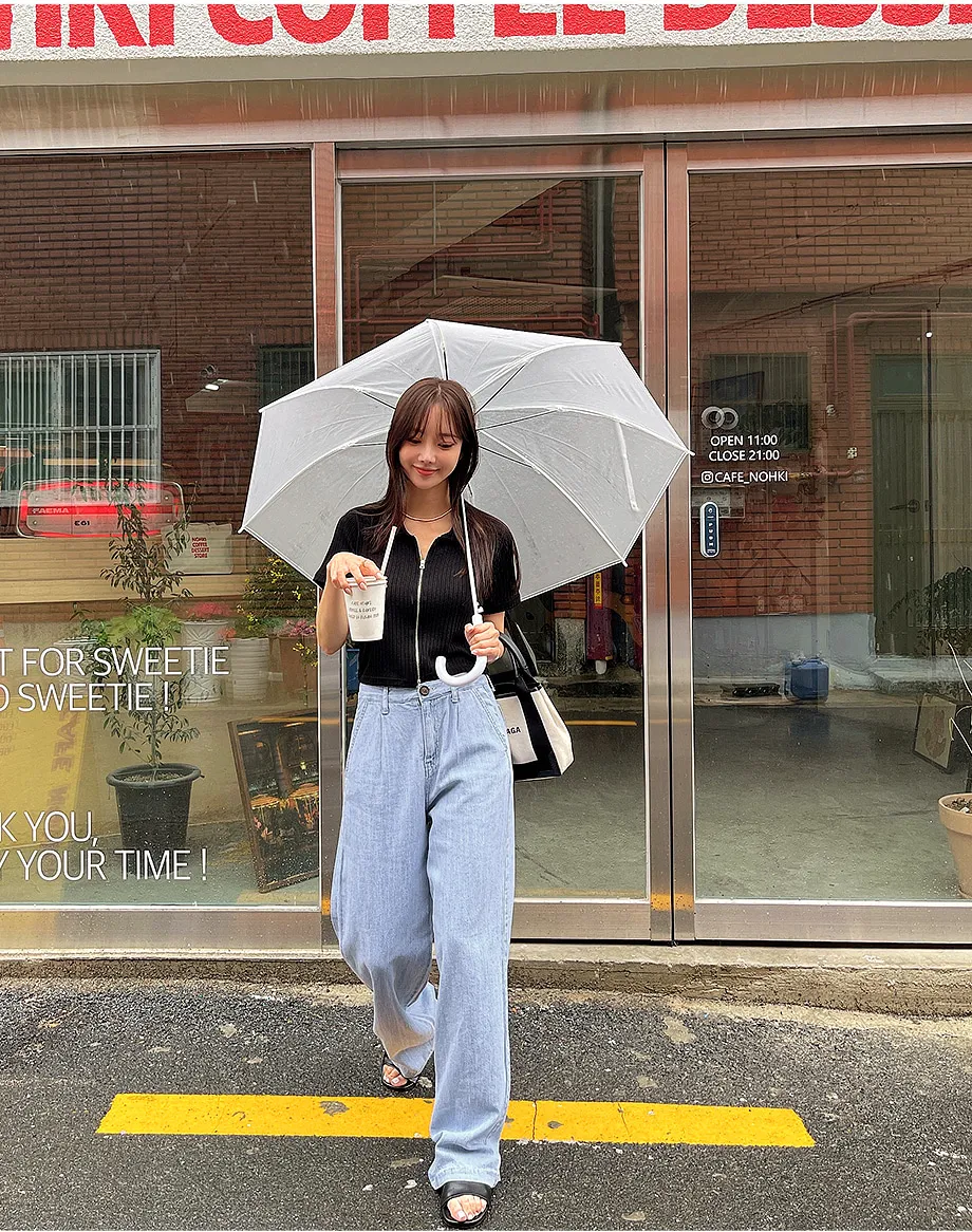 리리앤코 퍼운드 골지 카라넥 투웨이 집업