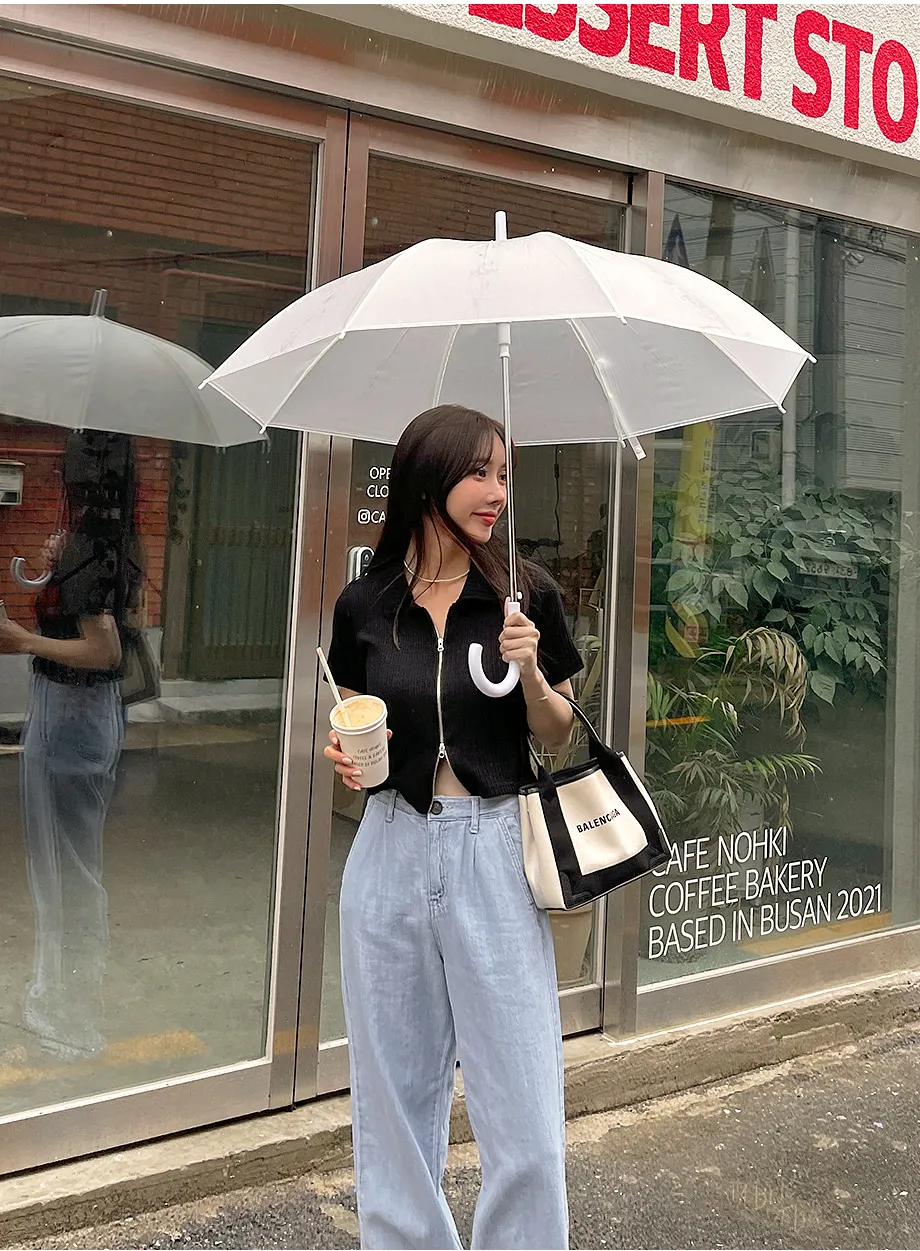 리리앤코 퍼운드 골지 카라넥 투웨이 집업