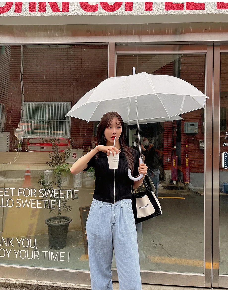리리앤코 퍼운드 골지 카라넥 투웨이 집업