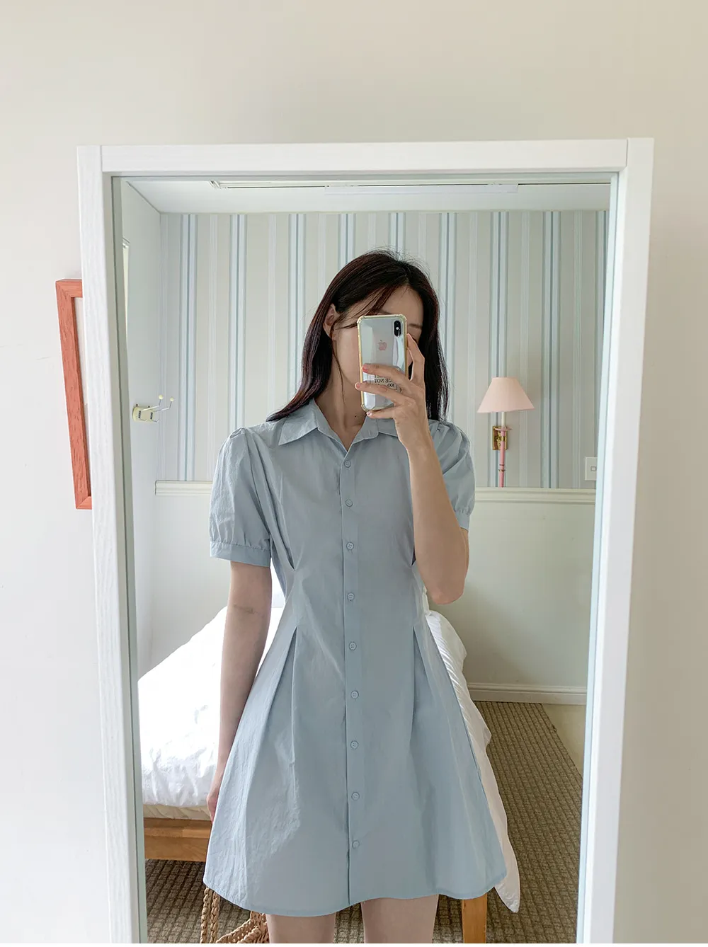 新品タグ付き✨Vivienne Westwoodタックフレアシャツワンピース