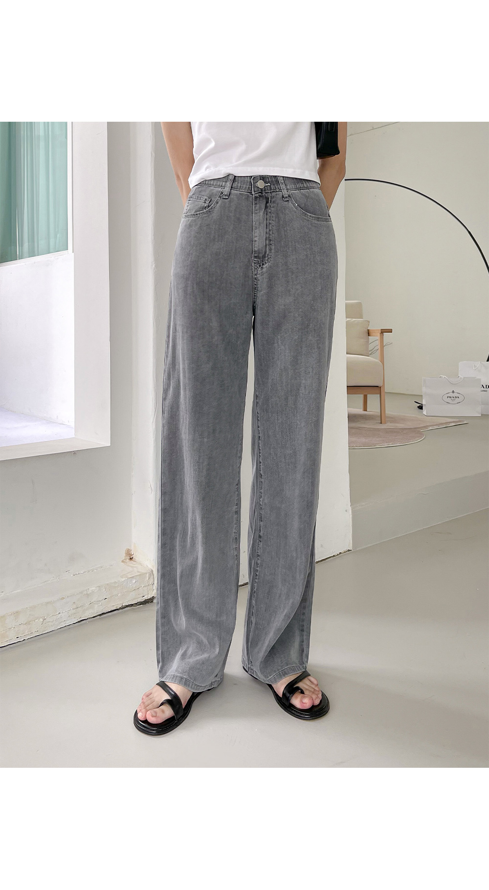 フェリージ グレー デニム 新品未使用 ハンドバッグ GREY