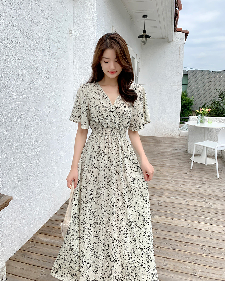 超素敵ワンピ 梨地ワイドシルエットワンピース M L 【メール便対応不可