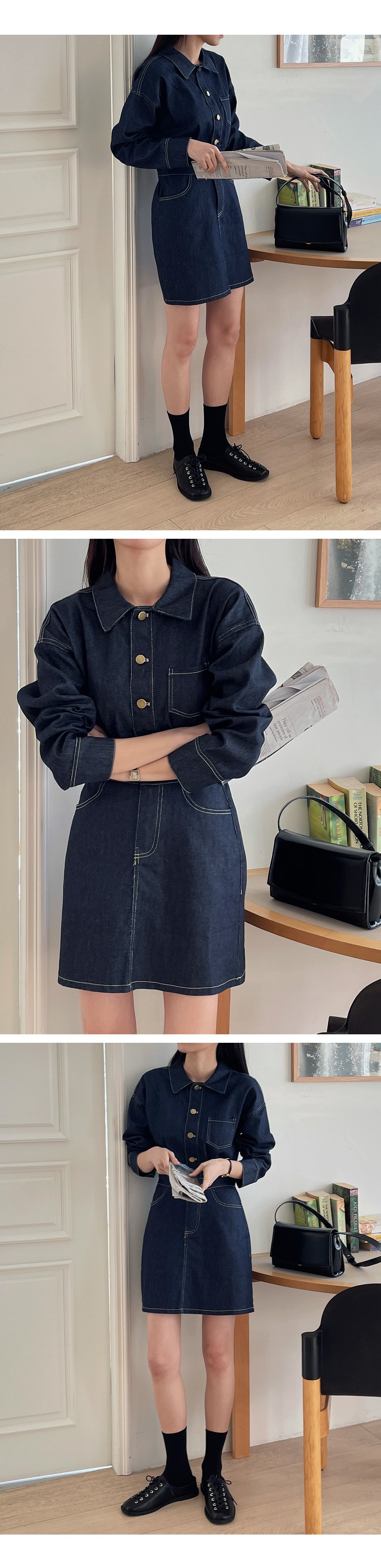 パピリーヒルズ⭐︎ Miss blue pet⭐︎ デニムワンピースセット⭐︎ Miss Blue Pet - PUPPILY HILLS