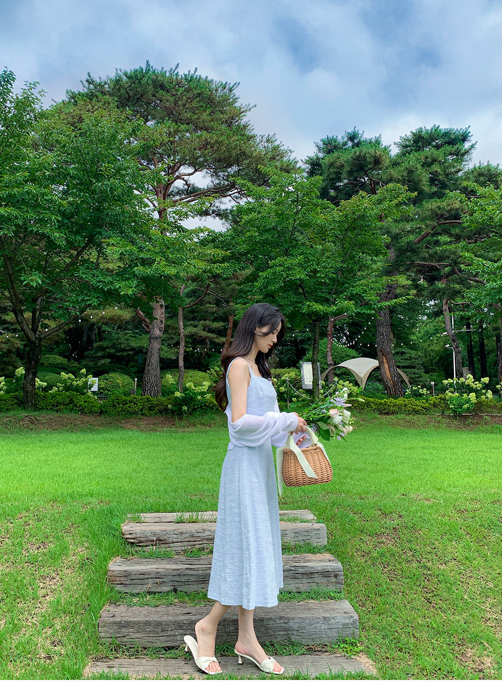 ハートネックツイードビスチェワンピース | レディース