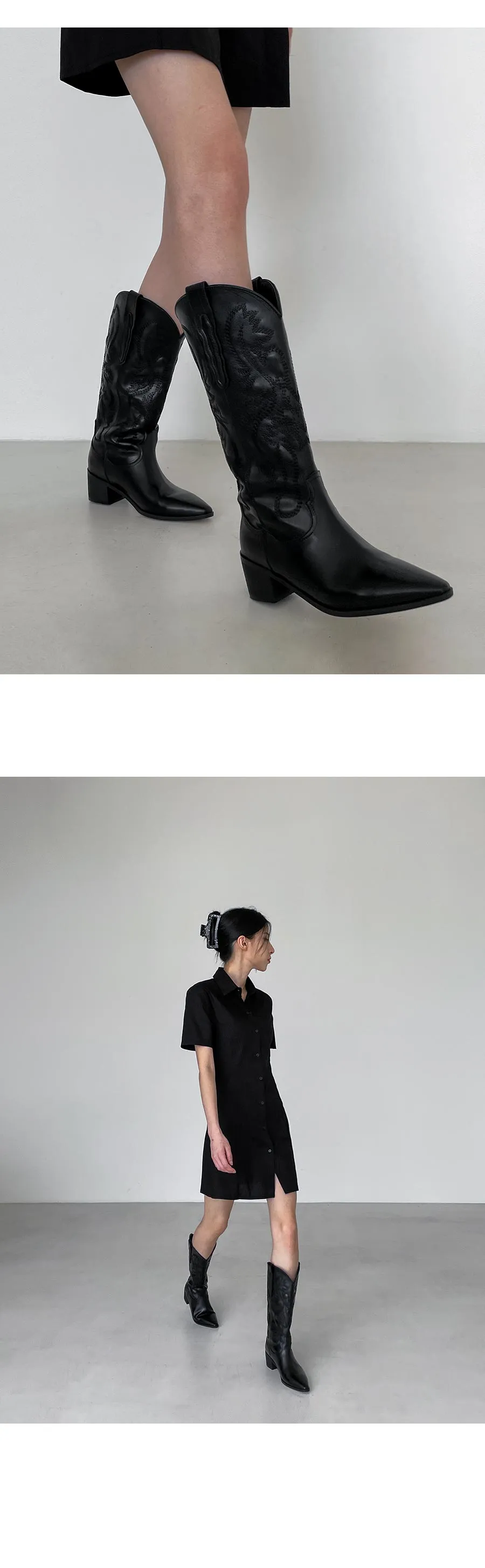 刺繍ウエスタンブーツ | レディースファッション通販 - DHOLIC