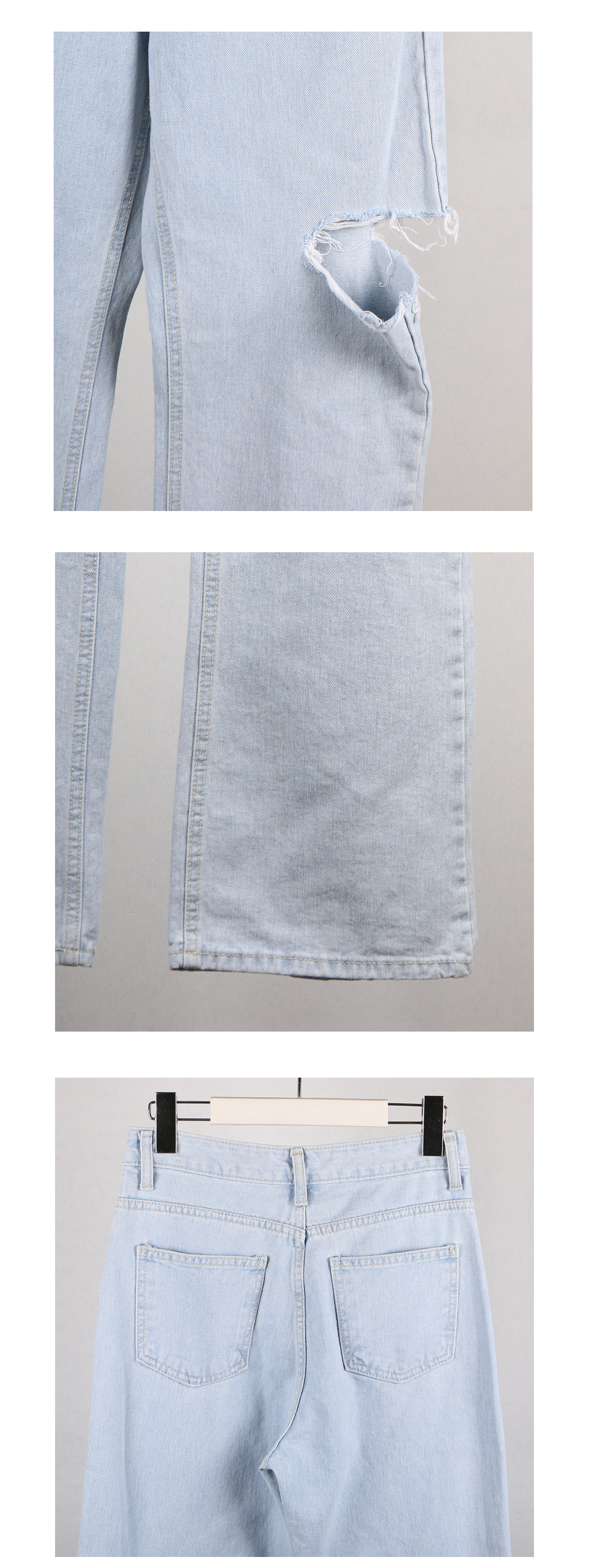 DENIMDUNGAREE ダメージ加工デニムパンツ130 DENIMDUNGAREE ダメージ加工デニムパンツ130