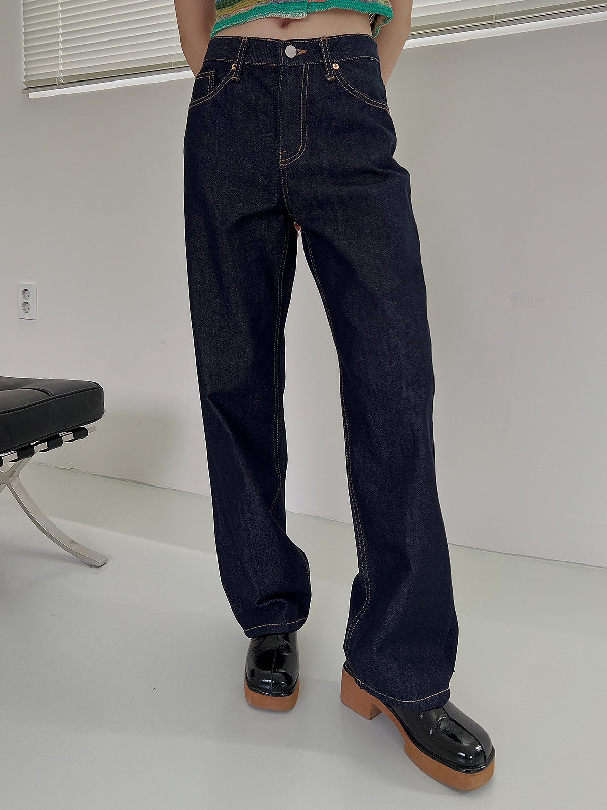 peoplestyle インディゴジーンズ ワイドパンツ baggy org.jpg
