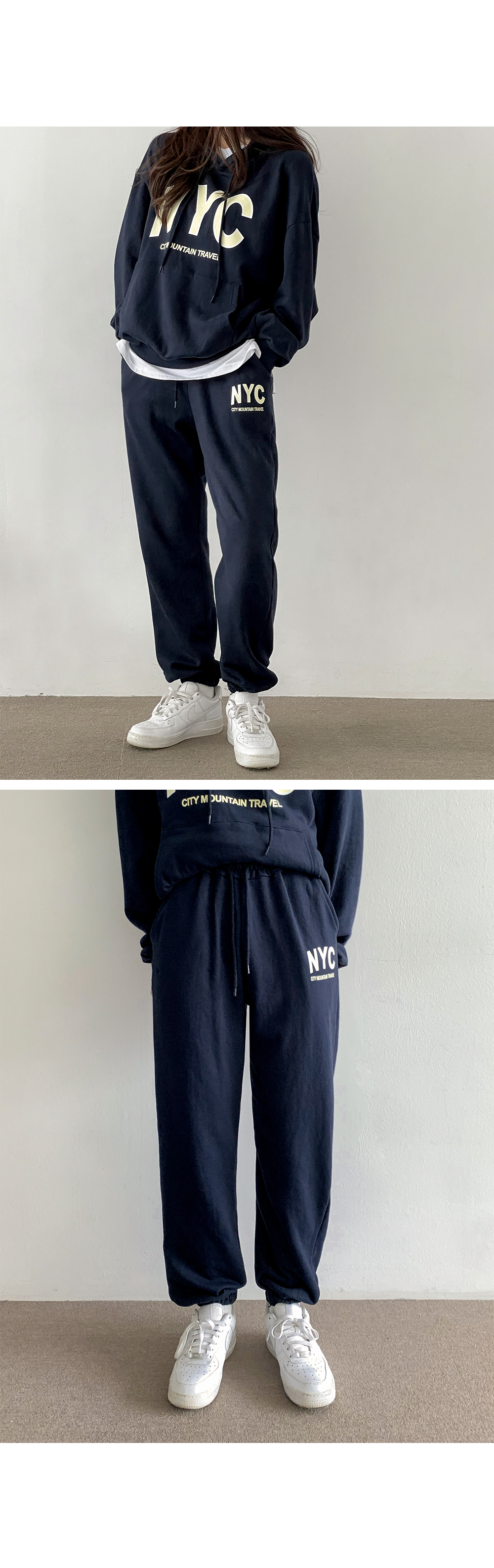 NYCパーカー&ショートパンツ&ジョガーパンツSET | レディース