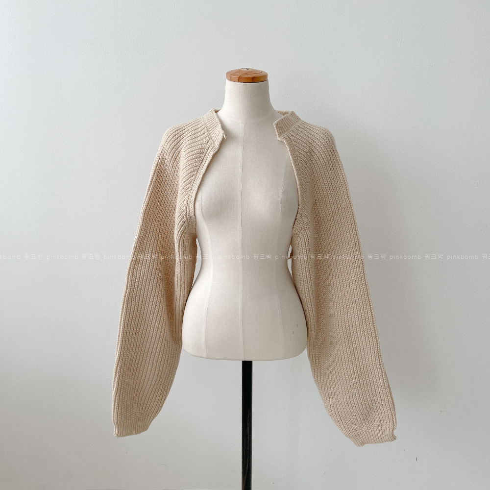 ショート丈ボレロニットカーディガン | レディースファッション通販