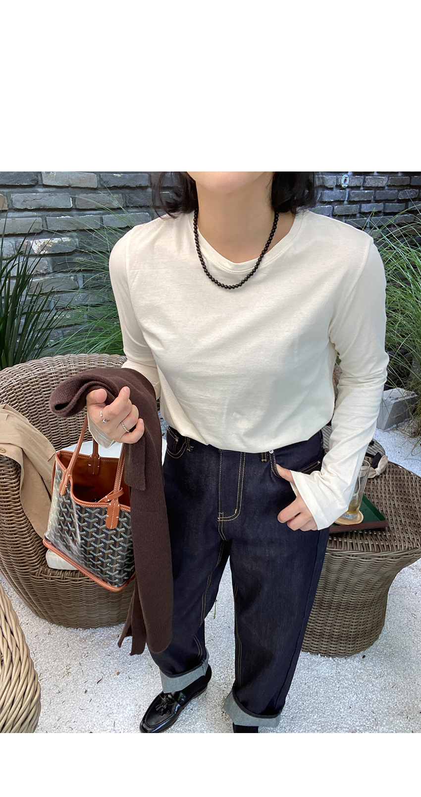 ワイドインディゴデニムパンツ   レディースファッション通販
