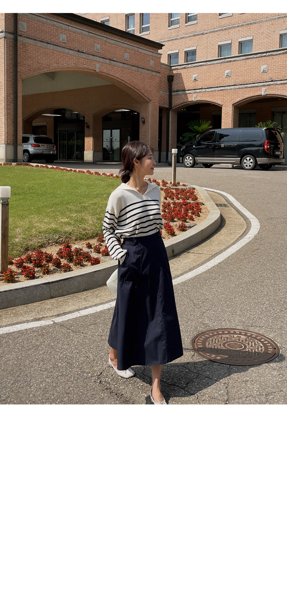 プトマヨ　ネイビー フレアスカート 楽天市場】【スーパーSALE 25%OFF】[ フレアスカート ロング
