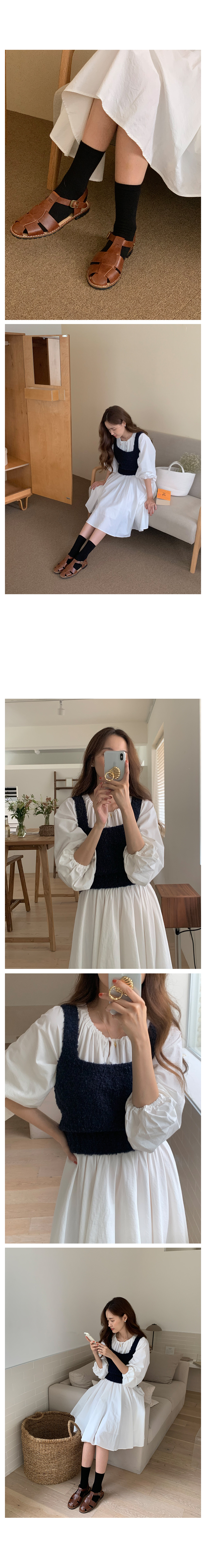 ウール混スクエアネックニットビスチェ | レディースファッション通販