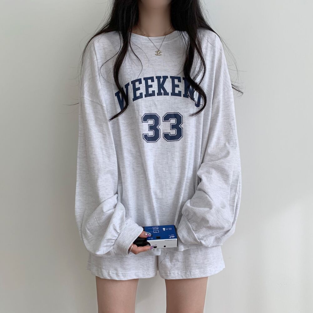 WEEKEND長袖Tシャツ&ショートパンツSET | レディースファッション通販