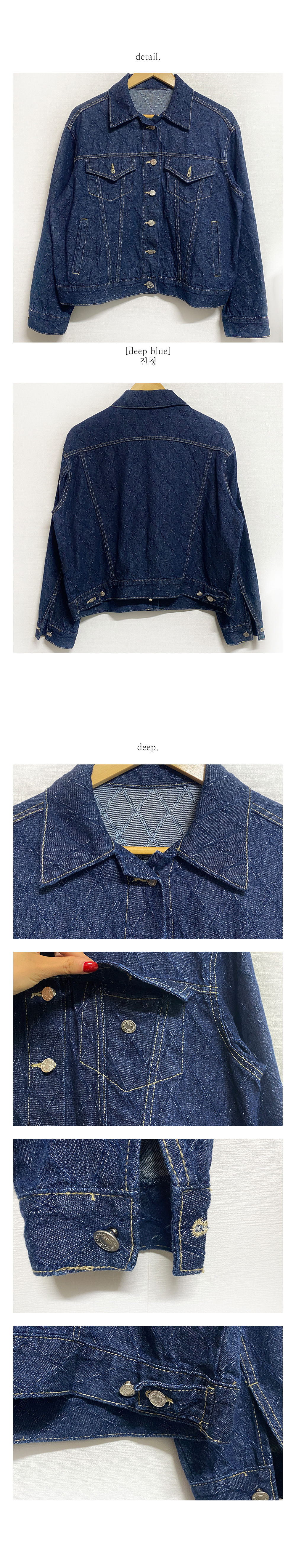【25SS NEW】BALLY_women / レザーパッチ付き デニムジャケット ダイヤパターンデニムジャケット | レディースファッション通販