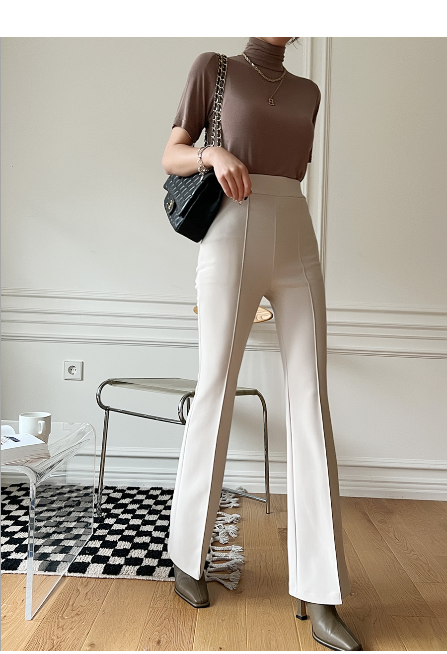 KAPITAL オリーブ色 ハイウエスト フレアパンツ ハイウエスト カットジャカード フレアパンツ[品番：MKSW0055046