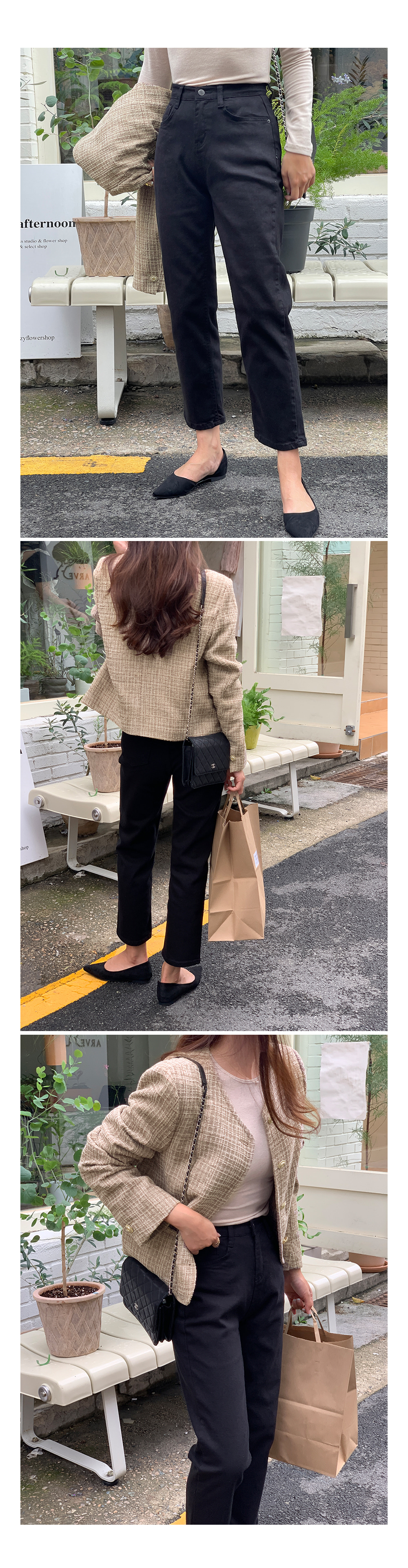 極美品♡20ss セオリー ツイード ジャケット ノーカラー サイズ4