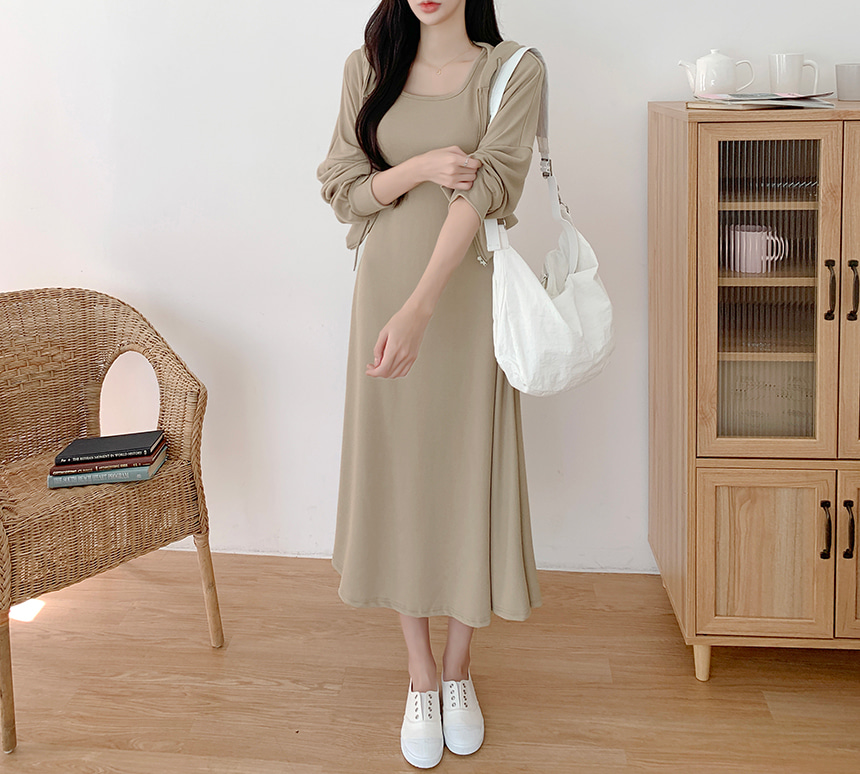 ドルチェ&ガッバーナ 銀ボタン 半袖ロングワンピース ピンク シルク混 36 クロップドジップアップパーカー&半袖ワンピースSET | レディース