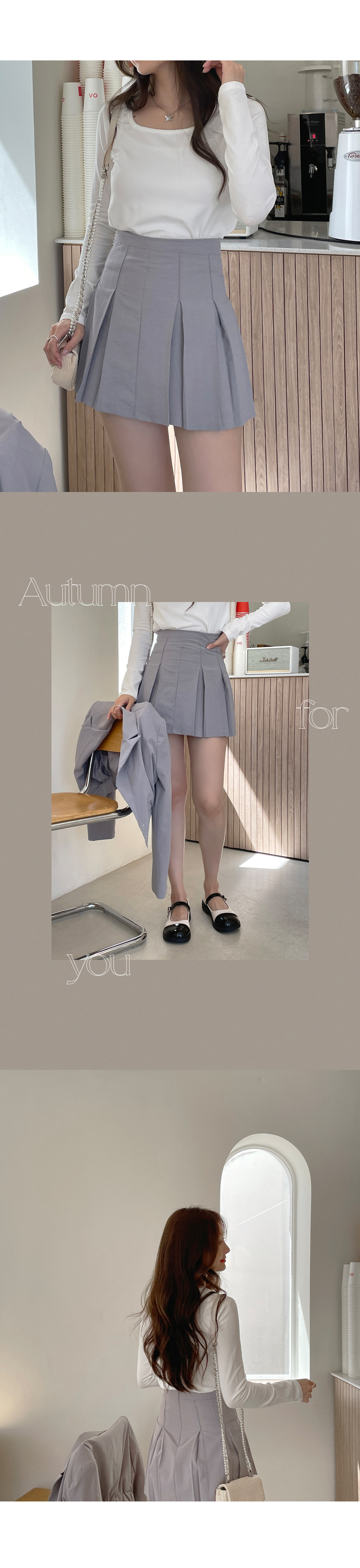 パンツ裏地インバーテッドプリーツスカート | レディース