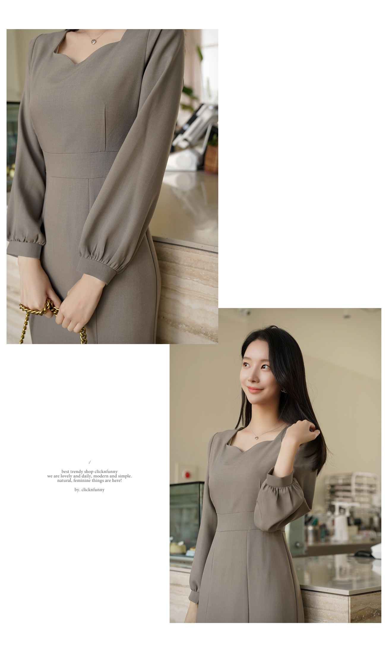 ハートネックマーメイドワンピース | レディースファッション通販 - DHOLIC